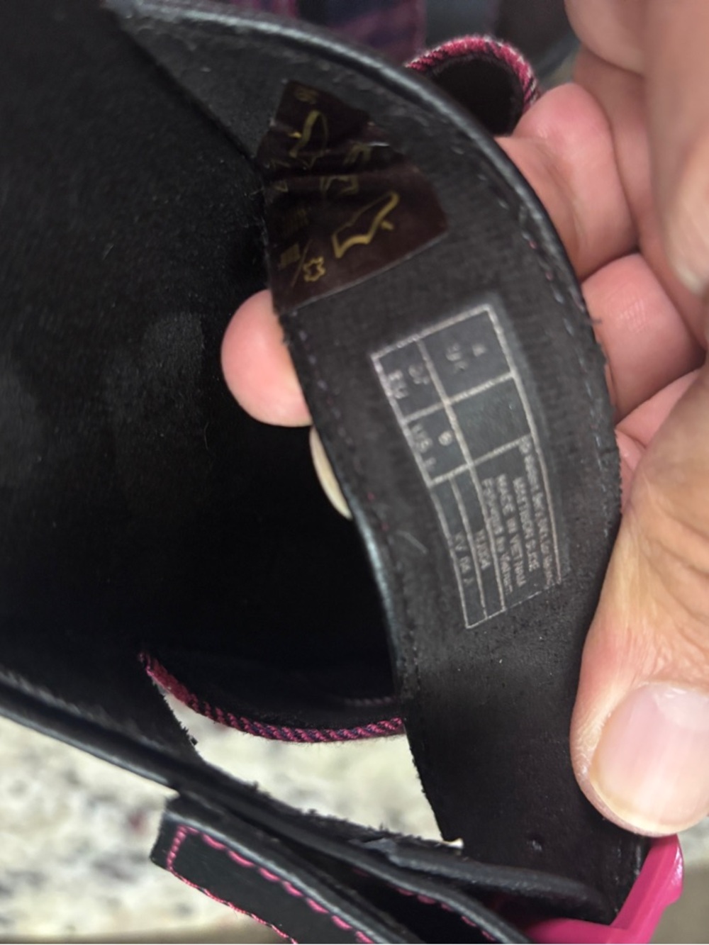 Dr. Martens MATTISON SLIDE SLIP ON SANDALS Black / Pink Size 6 - Picture 9 of 9